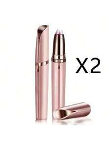 Usb可充电无痛精准便携式电动修眉笔眉毛脱毛器适用于唇鼻面部脱毛女士剃须刀剃须工具