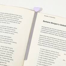 Creative Metal Heart Bookmark Heart-Shaped Bookmark Heart Stainless Steel Lacquer Bookmark Gift For Friends Who Love Reading,School Supplies,Back To School - one-size - View 18