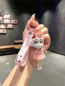 1PC "Shan Hai Jing" Character Mini Statues Keychains, Cartoon Plush Pendants, Silicone Car Keychains, Interesting Bag Accessories, Decorations, Fun School Decorations, Halloween Accessories, Teacher's Day Gifts, Christmas Gift Ideas,Brainrot,Brainrot