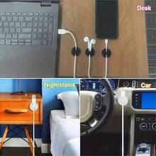 10pcs/Pack ABS Plastic Car Dashboard Cable Organizer, Multi-Functional Cable Clip, Easy Installation Without Drilling, Stable Placement, Optimize Charging/Audio Cable Management, Essential Car Accessory