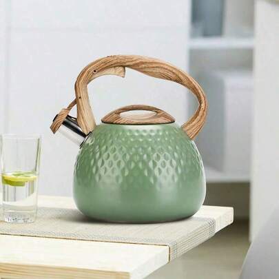 APPKER 3L Whistling Teapot, Suitable For Stovetop Use, Kettle, Coffee Maker - Stainless Steel Teapot, For Making Coffee And Tea - Compatible With All Types Of Stoves, Great For Home Kitchen And Outdoor Camping