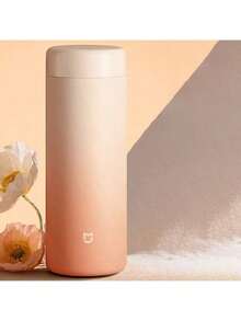 Xiaomi 350ml 316 Stainless Steel Portable Water Bottle, Unisex, Simple Design, Heat And Cold Retention, Car And Office Portable Tea Cup, Gradient Color - Gradient - View 2