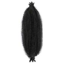 6 paquetes de trenzas africanas retorcidas, trenzas africanas retorcidas elásticas, trenzas retorcidas primavera esponjosas, trenzas enrolladas estiradas, adecuadas para extensiones de rastas suaves - Negro - Ver 15