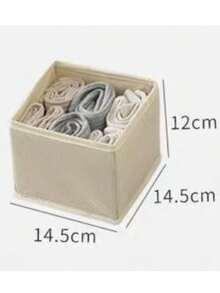 1/4 Packs Foldable Cloth Storage Box Closet Dresser Drawer Organizer Fabric Baskets Bins Containers Divider For Clothes Underwear Bras Socks Clothing