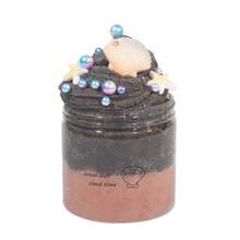 1pc Ocean Starfish Shell Mud Slime, Silk Slime DIY Stress Relief Toy, Faux Pearl & Shell Decor, Random Accessories & Packaging Stickers, Gift For Friends, Family, Christmas, Piñata Filler, Party Favor