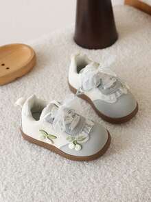 1 Paio di Scarpe Morbide Antiscivolo per Bambine Primavera/Estate, Scarpe per Neonati Stile Coreano Versatili