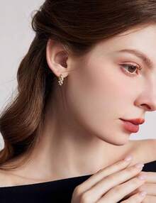 2025 New Gold Pearl Braided Earrings Light Luxury Spiral Earrings Elegant Socialite Earrings European And American Style High-End Earrings Birthday Gift For Best Friend