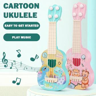 儿童可弹奏尤克里里卡通恐龙吉他玩具乐器早教启蒙音乐玩具