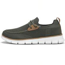 Mens Casual Loafers Shoes Slip On Fashion Walking Dress Sneakers Business Oxfords Work Lightweight Soft Sole Zapatos-20256688 - 綠色 - 查看 5