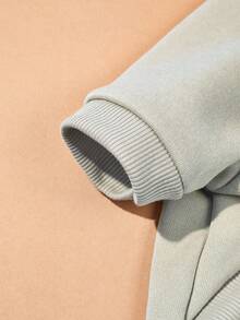 PETSIN 1pc Minimalist Cute Paw Print & Funny Slogan Graphic Pullover Sweatshirt, Flea Resistant, Shed Reducing, Warm & Breathable, Suitable For Indoor & Outdoor Cats & Dogs