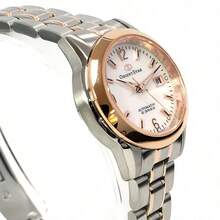 Orient ORIENT Japanese Oriental Double Lion Watch Women's Automatic Mechanical Women's Watch Small Dial Mother-Of-Pearl Oriental Star Watch Mother-Of-Pearl Digital Scale/Gold Steel Band WZ0401NR