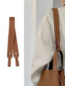 1pc Litchi Grain PU Wide Strap, Suitable For Picnic Bag, Bucket Bag, Handbag Strap Replacement, Adjustable Shoulder Strap For Underarm Bag, Rivet Bag Strap DIY Replacement - Multicolor - View 15