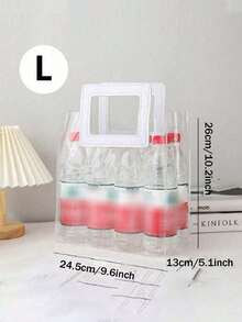 1 件厚透明 PVC 手提包、PVC 沙滩包节日派对手提包、礼品袋、可重复使用的透明手提包、购物袋、派对袋、工艺手提包、派对礼品袋、婚礼礼品糖果盒手提包、礼品纪念品袋，适用于婚礼派对和生日礼品包装（不含丝带），体育场批准的 12*12*12 透明钱包袋，适用于音乐会体育赛事节日