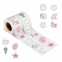 500pcs Inspired Christian Stickers Roll, Bible Verse Stickers, Blossoms Stickers Perfect For Water Bottle Laptop Scrapbooking Decals Christian Gifts Bible Journaling Supplies Back To School - Multicolor - View 11