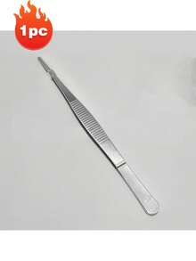 Stainless Steel Kitchen Tongs, Kitchen Tongs, 30 Cm Chef Tongs, Kitchen Tools, Precision Kitchen Tools, Long Straight Tweezers, Used For Cooking, Barbecuing And Cooking - Silver - View 19