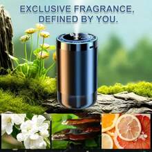 Smart Car Air Freshener Diffuser With Starry Sky Projection & 50/150ml Perfume, 5 Modes Adjustable Rechargeable Car Diffuser, Auto On/Off Smart, Cologne - 1 máy khuếch tán hương thơm + 3 chai - Xem 9