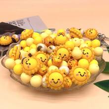 35 piezas Conjunto de cuentas de silicona DIY, cuentas espaciadoras de silicona 3D con diseños de unicornios y animales coloridos impresos, adecuado para hacer joyas DIY hechas a mano, accesorios para llaveros, pulseras, bolígrafos, colgantes de teléfono, adornos de bolso, suministros de manualidades lindos, regalos para fiestas