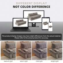 73.2" Queen Pull Out Sofa Bed,3-In-1 Convertible Sleeper Sofa, Multi-Functional Velvet Loveseat Bed - Grey - View 7