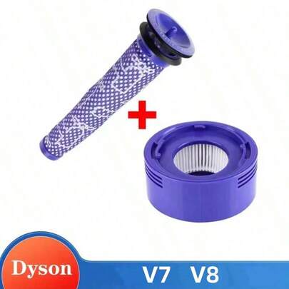 Dyson Pre Filter + HEPA Post V7 V8 Vacuum Replacement Pre-Filter And Post- Filter Accessories