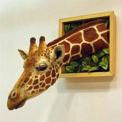 3D Photo Frame Giraffe Creative Pendant Wall Decoration Photo Frame Giraffe Creative Pendant Wall Decoration