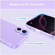 液态硅胶手机壳，兼容三星 Galaxy S25 Ultra 和 13/16 Pro Max/11，兼容 型号 A06/A16/A26/A36/A56/A15/A35/A55 等。 - 紫色 - 查看 4