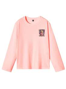 Tween Girls' "Cappuccino Ballerina" Graphic Print Long Sleeve T-Shirt, Autumn/Winter Top