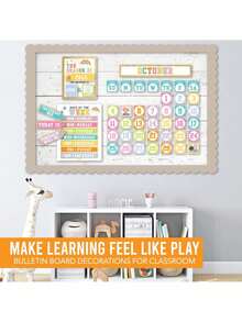 Classroom Calendar, 98 Pieces, Bulletin Board, Hadley Designs, Calendars & Planners, Calendar 2025, Calendar Creative Minimalist, Calendar>Teacher, Yearly Calendars, Calendario 2025-2026, Academic Calendar 2025-2026, Wall Calendar 2025, Numbers Calendar, - 彩色 - 查看 1