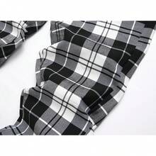 TENGINE Plaid Pants For Men, Mens Skinny Stretch Slim Fit Chinos Golf Business Dress Casual Pants - 藍色條紋 - 查看 11