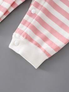 Mono para bebé recién nacido, diseño de oso rosa para bebé e infante unisex de primavera/otoño - Rosa - Ver 7