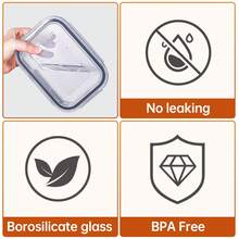 8-tlg. Frischhaltedosen Set aus robustem Glas (mit Deckel) – Vorratsdosen in 8 Größen, mikrowellengeeignet, temperaturbeständig, auslaufsfest & geruchsfrei – Ideal für Meal Prep, Aufbewahrung, Kühlschrank, Gefrierschrank & Spülmaschine – stapelbar - Hellgrau - Übersicht 4