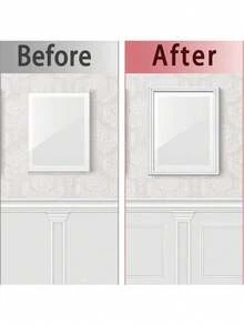 White Flexible Peel And Stick Wall Decor - Self-Adhesive Waterproof PVC Molding, Suitable For Doors, Tiles, Cabinets, Mirrors And DIY Home Decor Projects, Cabinet Details | Decorative Edging | Self-Adhesive Strips - Multicolor - View 9