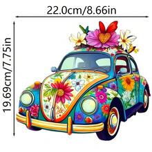 1/2/3 piezas Pegatinas de transferencia de calor de plástico duradero con diseño floral y de escarabajo, adecuadas para DIY en camisetas, vaqueros, sudaderas, bolsas, almohadas (colores mixtos), manualidades para fiestas, pegatinas decorativas de larga duración, decoración de ropa, decoración de fiestas - Multicolor - Ver 8