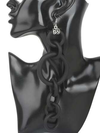 MARLIWOO 1 par de pendientes largos de estilo gótico, moda callejera y urbana única para mujeres