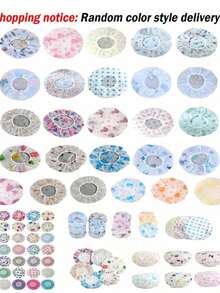 15/10/8/5/3/1 pieza Gorro de ducha floral multicolor grueso, gorro de ducha grueso impermeable, gorro de ducha reutilizable impermeable y resistente al aceite, para cocinar o protección contra el polvo, de material EVA y diseño elástico, adecuado para mujeres, spas y salones de belleza, de vuelta a la escuela, artículos esenciales de viaje y vacaciones, accesorios para el cabello para mujeres