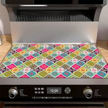 Tapis de protection de cuisinière, tapis de séchage d'ustensiles, tissu lavable antidérapant et résistant aux rayures, convient pour cuisinière à gaz, table de cuisson à induction, machine à laver, sèche-linge, dessus de table en verre, housse pour électroménager de cuisine, accessoire de vaisselle artistique, protection latérale de cuisinière