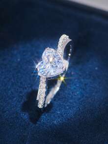 1pc Heart Infinity Ring - Symbol Of Eternal Love And Romance - Unique Gift For Couples, Anniversary, And Everyday Wear