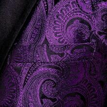 Barry.Wang Blazer For Men Paisley Sport Coat Lightweight Suit Jacket Regular Tuxedo Flower Mardi Gras Carnival Gift