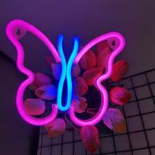 1pc Romantic Neon Light Wall Decor LED Lamp, Battery Or USB Powered, For Room Wall Decor, Tabletop Decor, Wedding Anniversary Party Supplies, Girls Gift, Birthday Gift, Mother's Day Gift (Batteries Not Included) - Multicolor - View 22