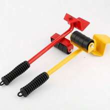 5pcs /Set Moving Artifact Household Sharp Tool Furniture Shifter Bed Shifter Heavy Object Mover Multifuncional - Red - View 3