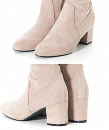 Women Over Knee Boots Thigh High Suede Black Block Low 2 Inch Heel Chunky Above Knee Winter Pointed Toe, Fashionable Cold-Weather Boots - 奶油\2 1/2 英吋鞋跟 - 查看 4