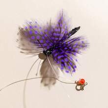 Interactive Cat Toy, Realistic Butterfly Cat Toys With A Long Rope, Cat Wand Replacements, Interactive Cat Wand Toys, Cat Teaser Attachments- Perfect Holiday & Birthday Gift For Cats