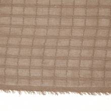 Sofa Blanket Size S Type Cover 100% Cotton With Knot At The Ends - Brown - View 7
