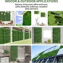 300cm*100cm cerca verde simulando hojas balcón patio decoración planta ratán plástico simulando plantas verdes adecuado festival boda múltiples escenas navidad Christmas cerca verde navideña decoración moderna patio jardín sala - verde oscuro - Ver 6