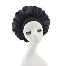 1/2 件奢华缎面丝绸睡眠帽 - 可调节舒适佩戴,带系带 - 男女通用夜间护发 - 彩色 - 查看 18