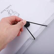 multibey Transparent Sleeve File Folder, 5/8/12 Pockets, A4 Document Organizer, Office Supplies & Stationery Storage - White - View 4