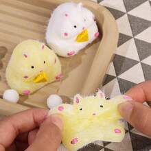 Cute Hamster Mochi Squishy Toy - TPR Soft Fuzzy - Stress Relief Squeeze Toys - Kids & Adults - 彩色 - 查看 5