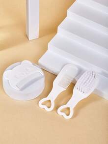 3pcs Baby Comb & Brush Set, Infant Hair Scalp Massage Brush, Newborn Baby Boy Girl Essential Care Tools - Multicolor - View 20