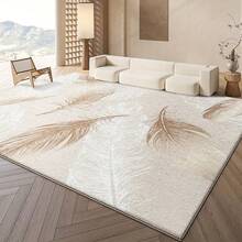 [Plush Light-Colored] Soft Non-Slip Plush Geometric Pattern Mat, 850 G/㎡, Machine Washable, Non-Slip Backing Suitable For Bathroom, Dining Room, Living Room, Bedroom, Office, Available In Multiple Sizes Christmas Decor Kitchen Rug - Grey - View 1