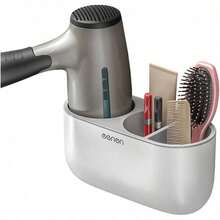 Bathroom Racks Bathroom Hair Dryer Rack Storage Rack Creative Wall Hanging Hair Dryer Shelf Hair Dryer Rack - Grey - View 5