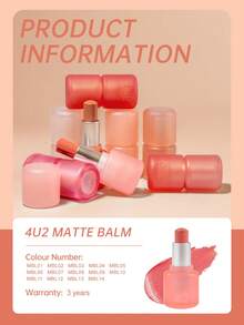 Son lì 4U2, độ che phủ cao, nhẹ và mịn, dưỡng ẩm, lớp finish satin lì, 4.75g/0.16oz - 01 KỲ NGHỈ VUI VẺ - Xem 9